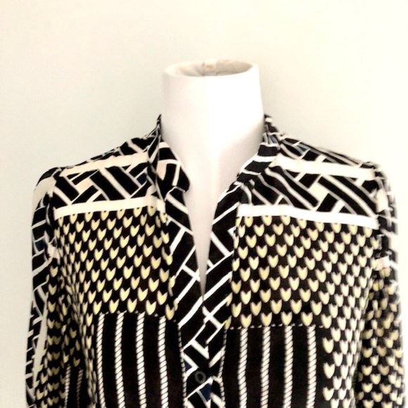 DVF Diane Von Furstenberg  Syrahni Silk & Cotton Tunic - Picture 5 of 8